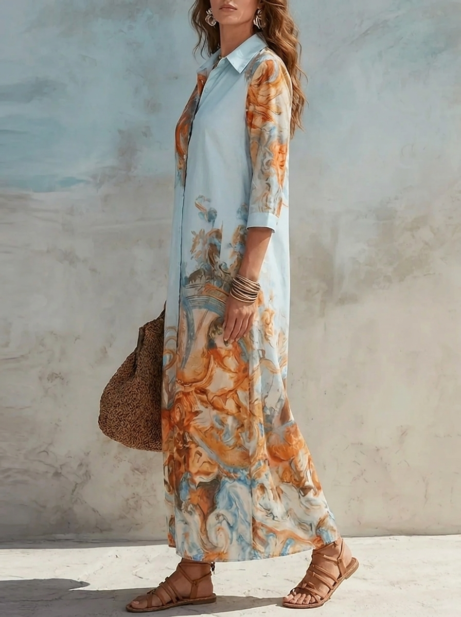 Hannah | Damen Paisley Maxikleid für festliche Anlässe