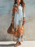 Hannah | Damen Paisley Maxikleid für festliche Anlässe