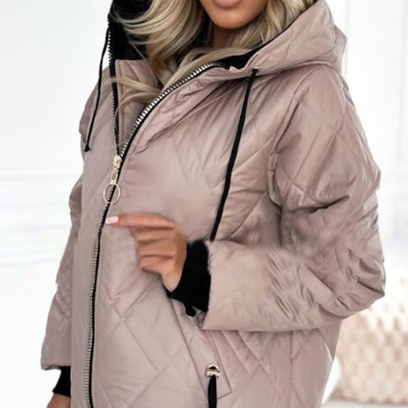 Marie | Damen Praktische Herbst-Jacke mit Kapuze