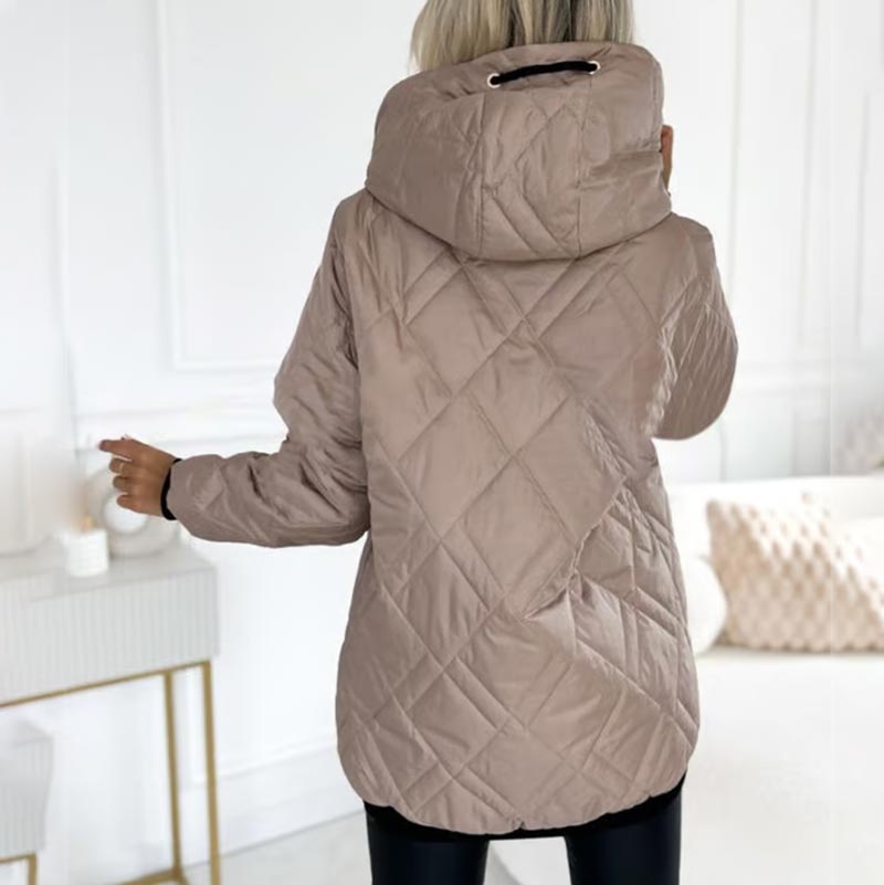 Marie | Damen Praktische Herbst-Jacke mit Kapuze