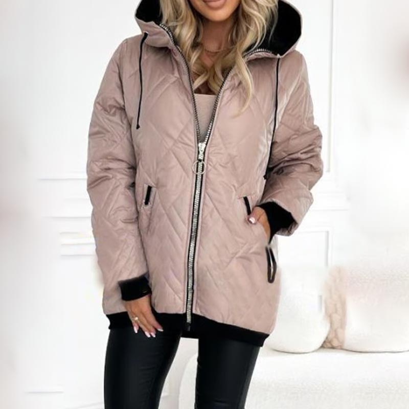 Marie | Damen Praktische Herbst-Jacke mit Kapuze