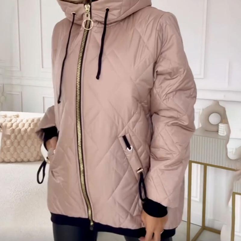 Marie | Damen Praktische Herbst-Jacke mit Kapuze