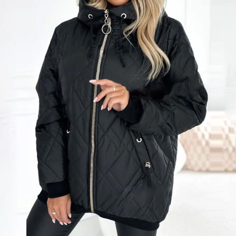 Marie | Damen Praktische Herbst-Jacke mit Kapuze