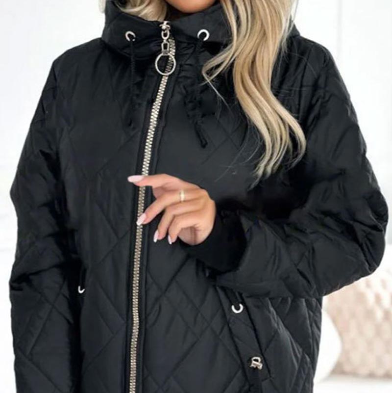 Marie | Damen Praktische Herbst-Jacke mit Kapuze