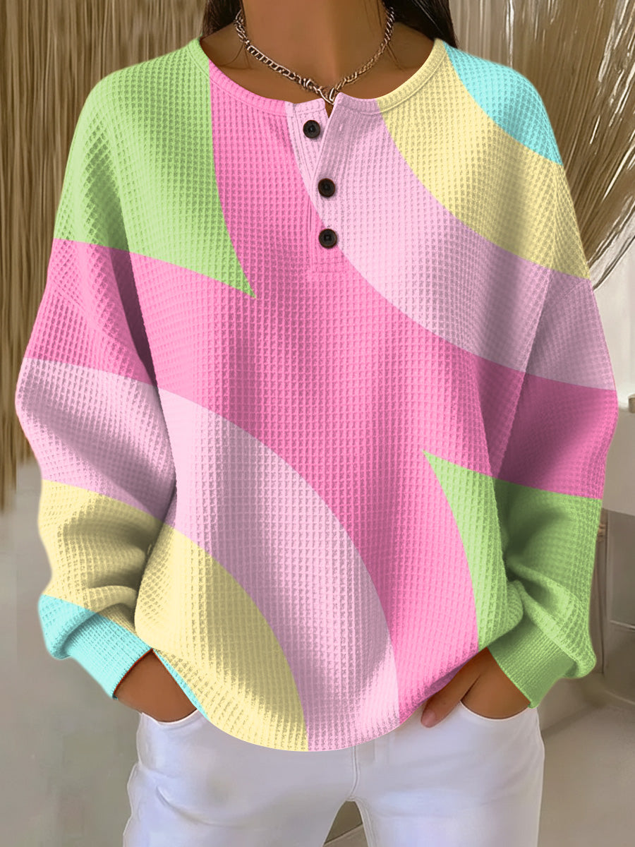 Helena | Damen Pullover mit Geometrie-Print
