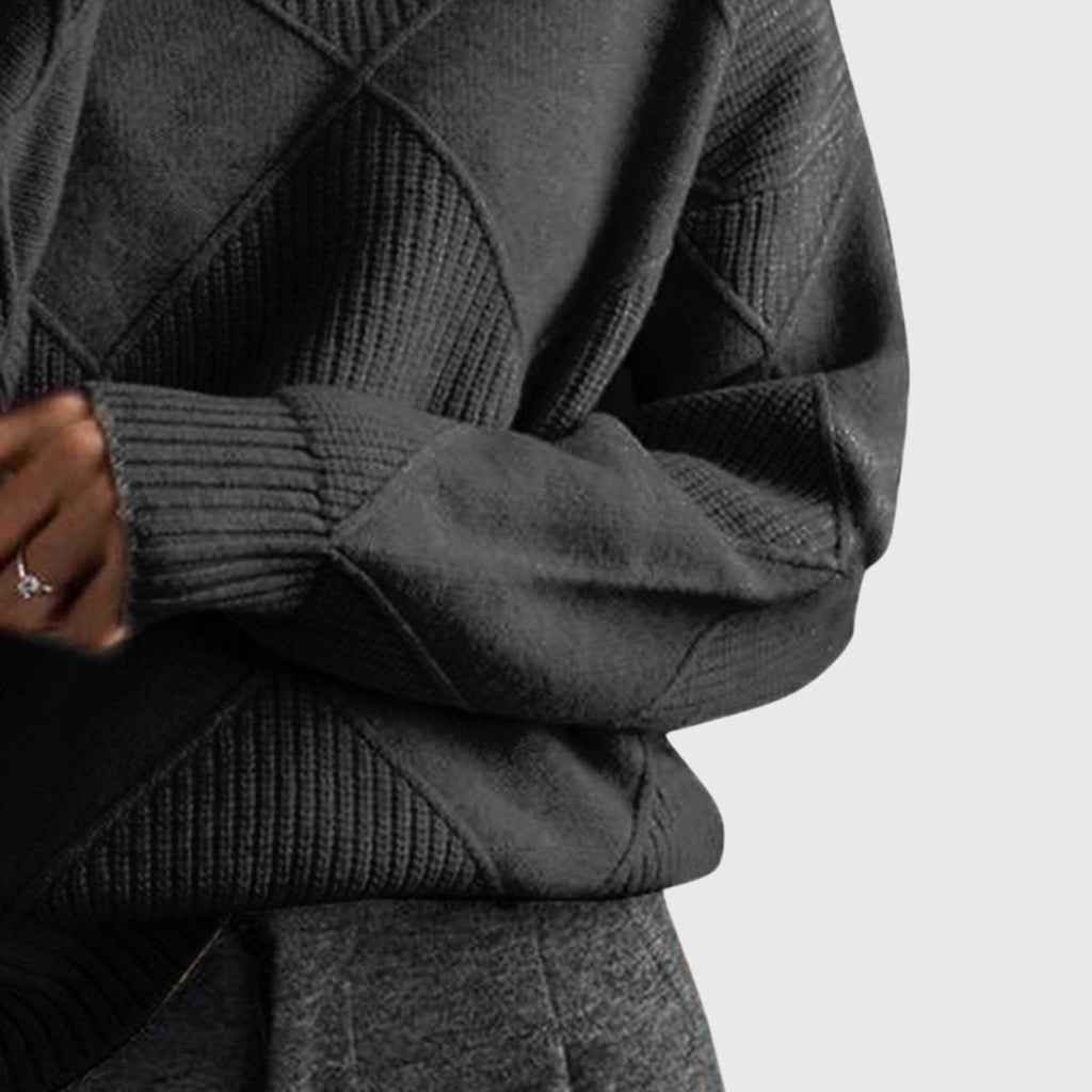 Nele | Damen Pullover mit geometrischem Muster für Herbst