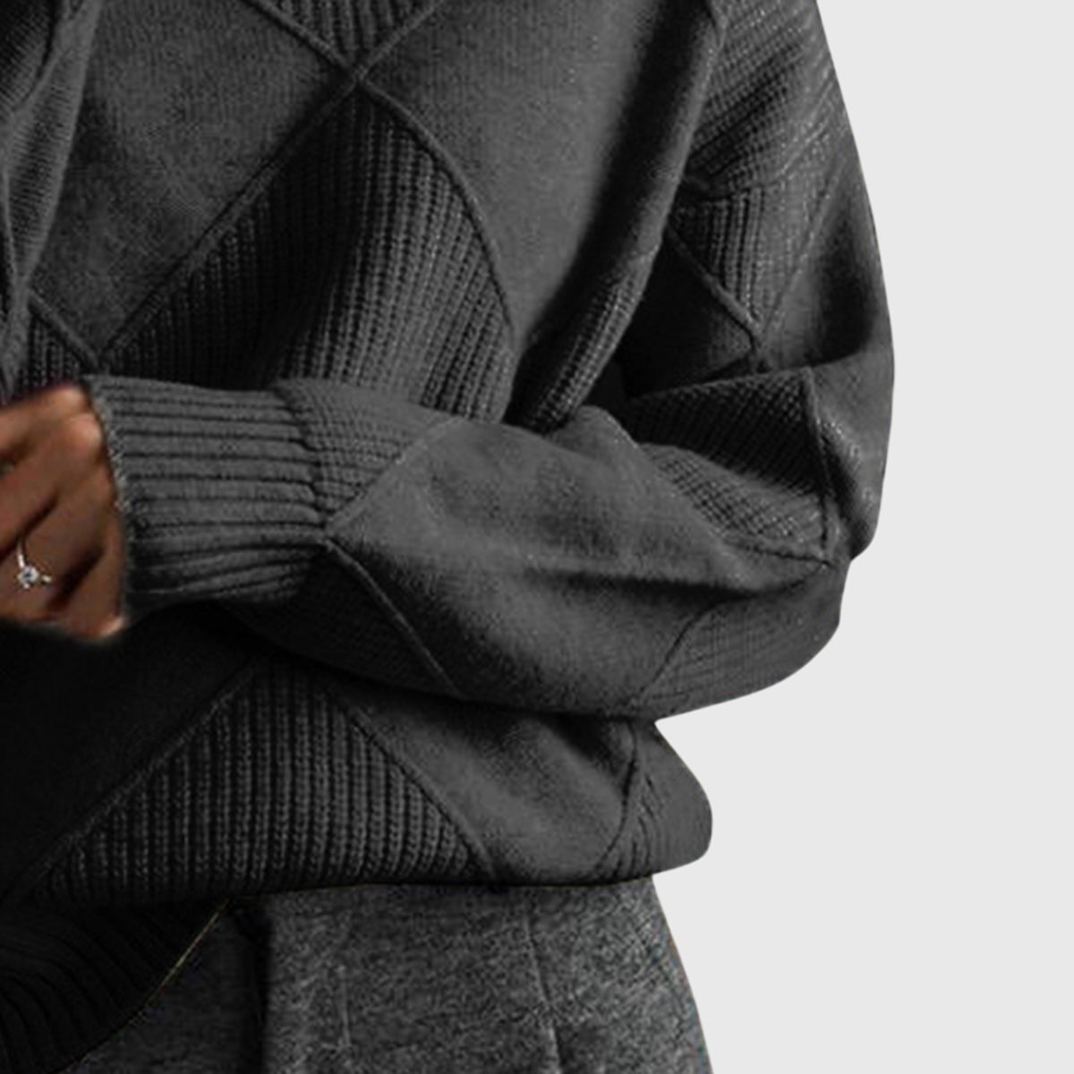 Nele | Damen Pullover mit geometrischem Muster für Herbst