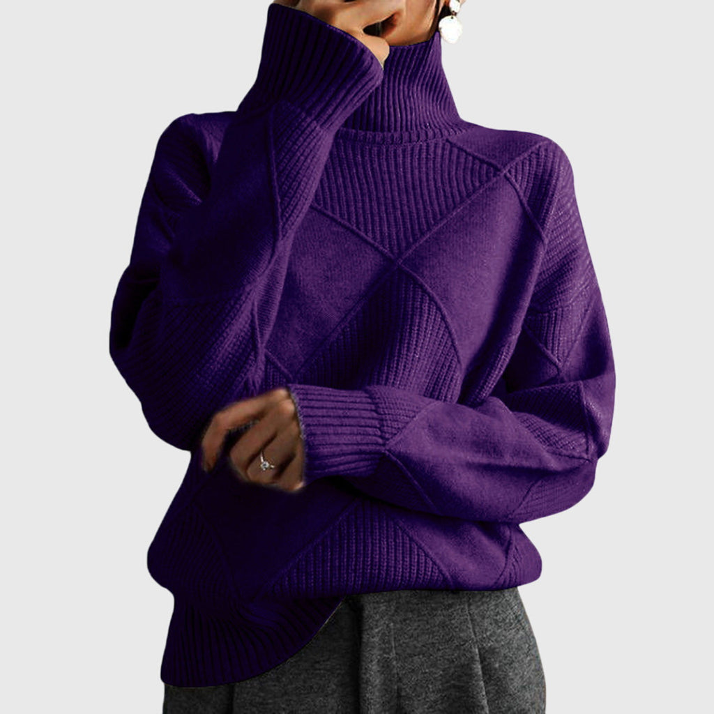 Nele | Damen Pullover mit geometrischem Muster für Herbst