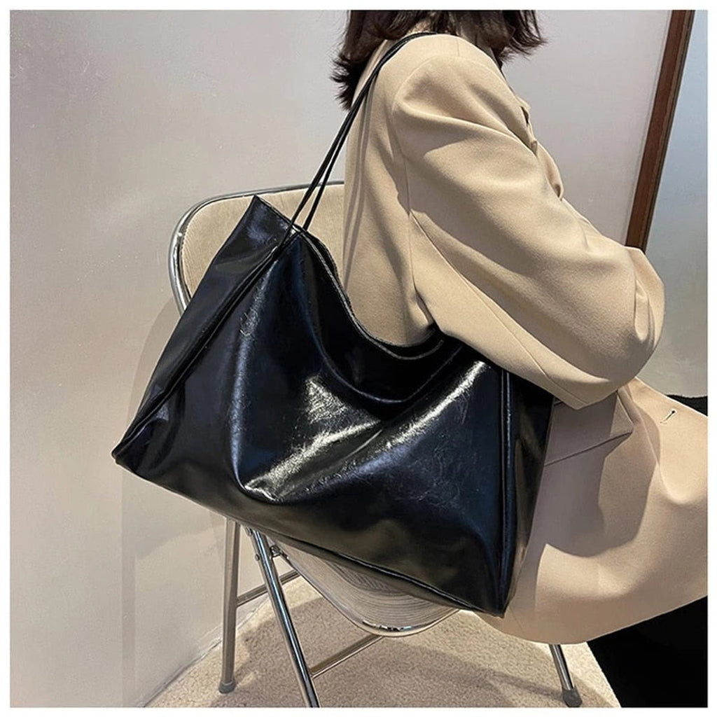 Antonia | Damen Retro-Schultertasche aus PU-Leder mit großem Fassungsvermögen