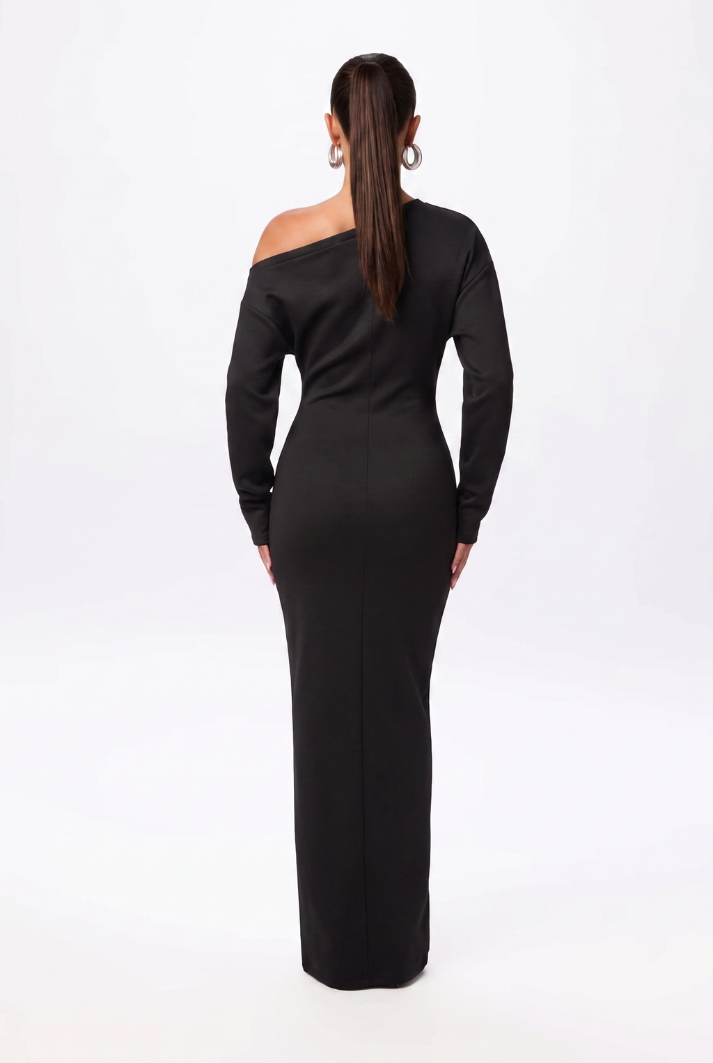 Antonia | Damen Schulterfrei Maxi Abendkleid