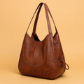 Charlotte | Damen Schultertasche aus weichem Leder für den Alltag