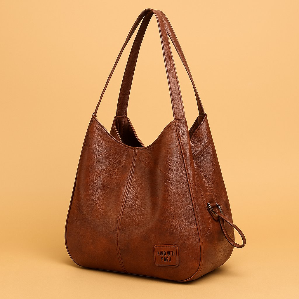 Charlotte | Damen Schultertasche aus weichem Leder für den Alltag
