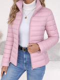Carla | Damen Slim Fit Steppjacke im Trenchcoat-Stil