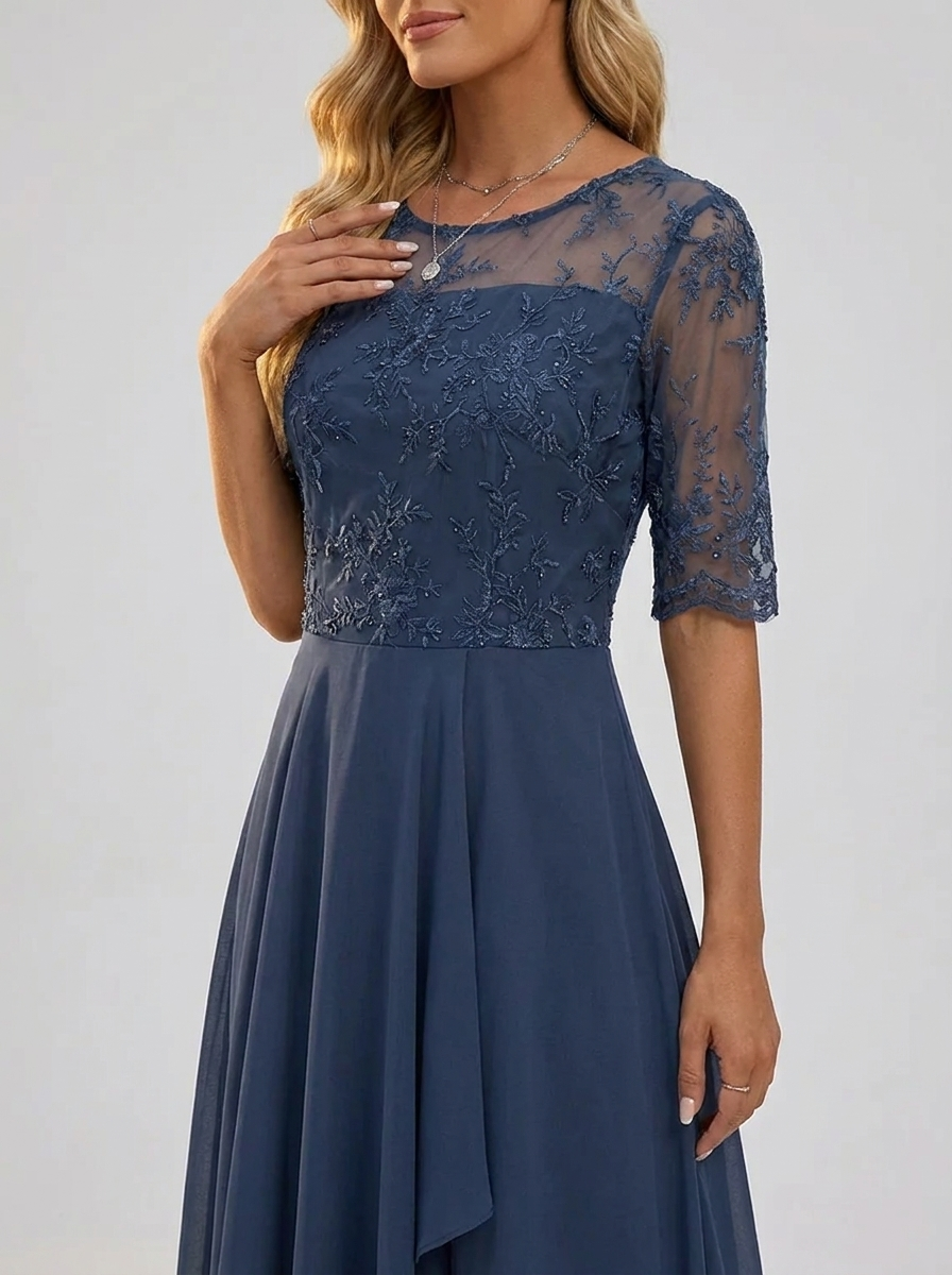 Nele | Damen Spitzenkleid für Hochzeitsgäste im Herbst