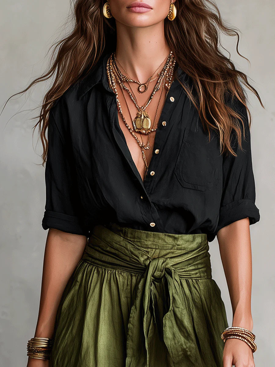 Emilia | Damen Stilvolles Zweiteiler Kleid für Herbst