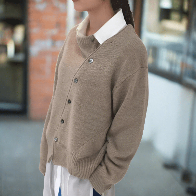 Carla | Damen Strickjacke elegant zum Schichten