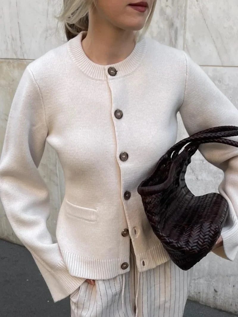 Lea | Damen Strickjacke Entspannt zum Überziehen
