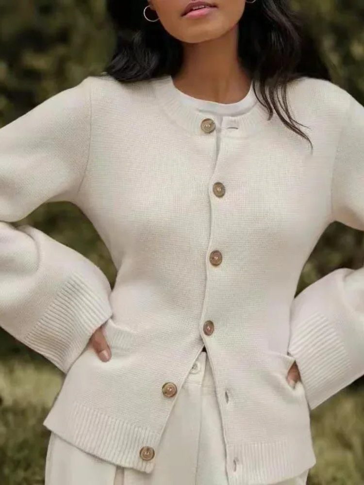 Lea | Damen Strickjacke Entspannt zum Überziehen