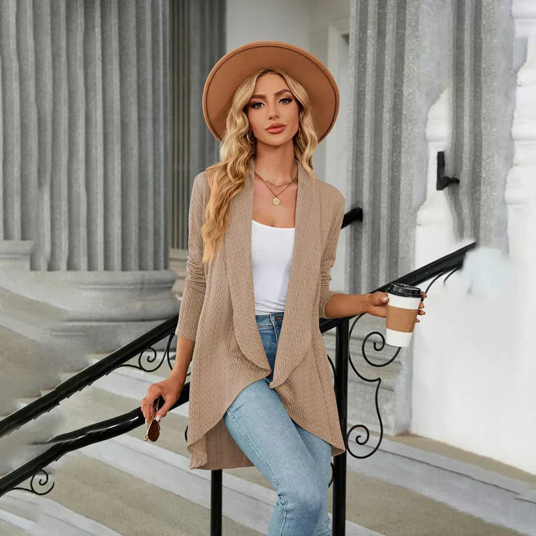 Nina | Damen Strickjacke für Alltag und Herbst