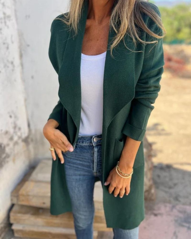 Julia | Damen Strickjacke für lässiges Schichten im Herbst