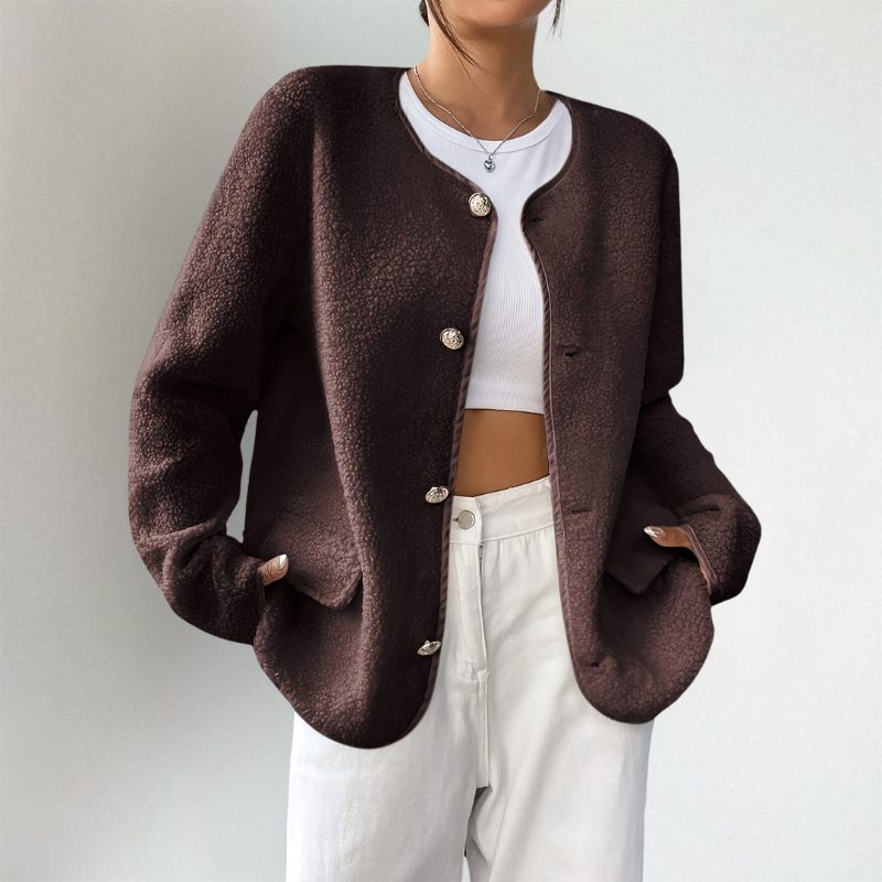 Matilda | Damen Strickjacke im Oversized-Schnitt mit Knöpfen