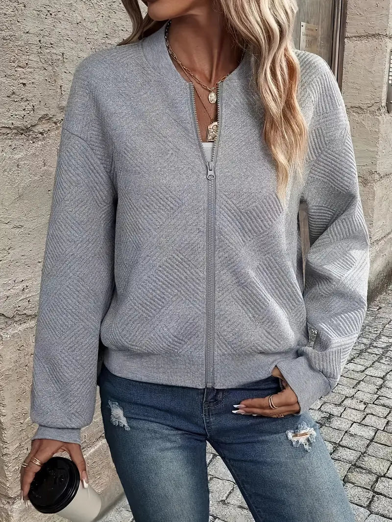 Clara | Damen Strickjacke mit strukturiertem Muster im Casual-Stil