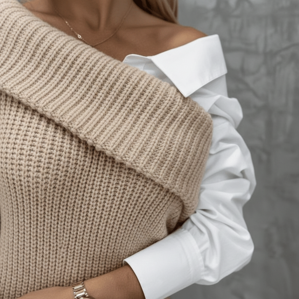Maja | Damen Strickkleid elegant für den Herbst