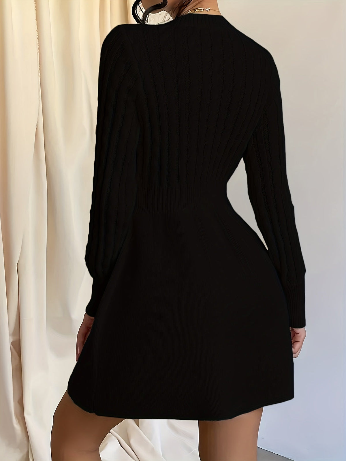 Antonia | Damen Strickkleid Mini für den Herbst