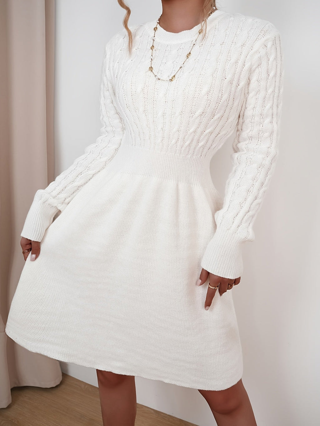 Antonia | Damen Strickkleid Mini für den Herbst