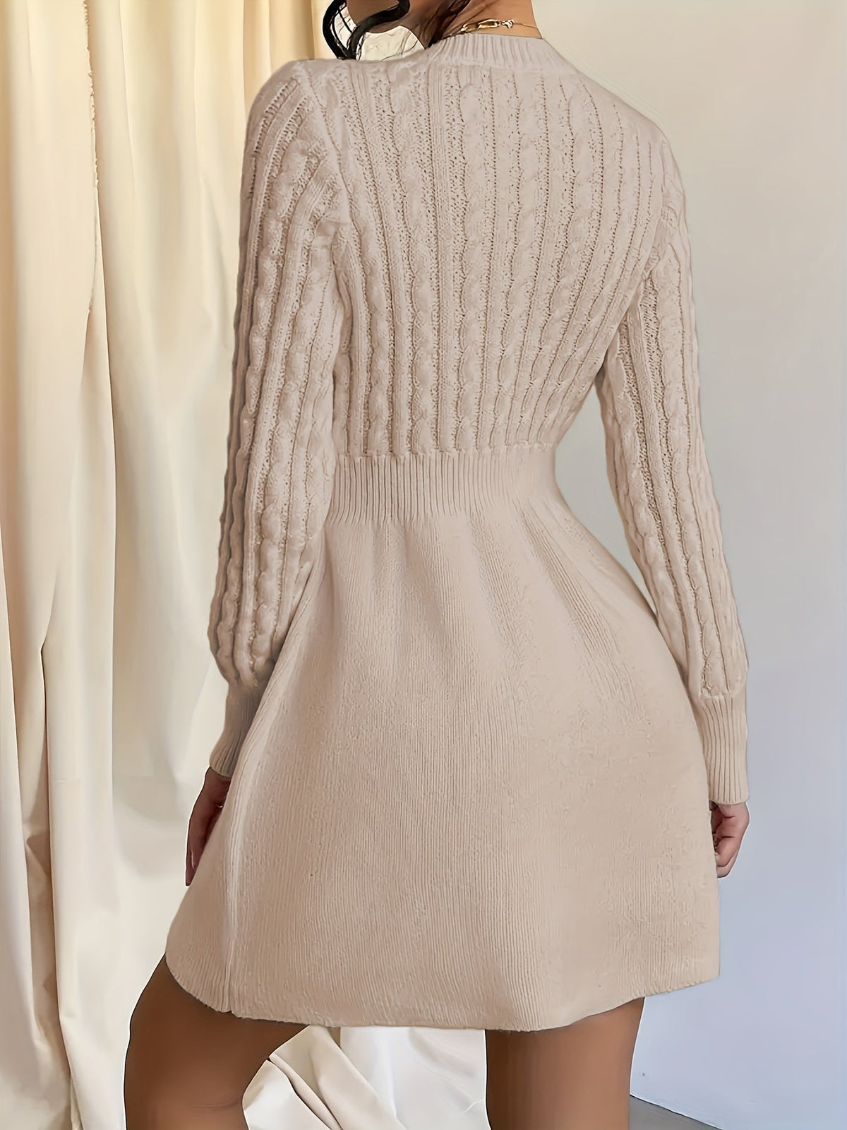 Antonia | Damen Strickkleid Mini für den Herbst