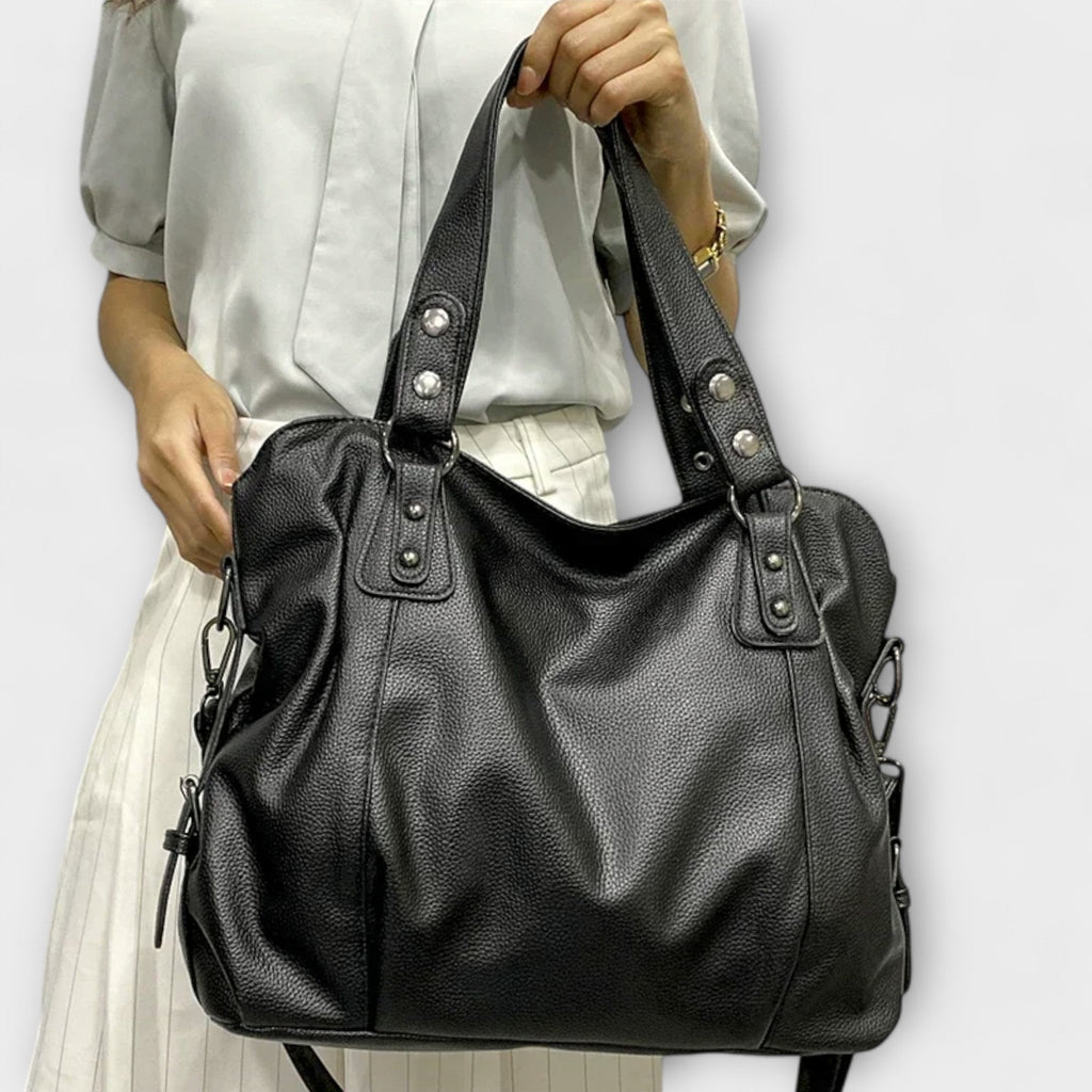 Nina | Damen Strukturierte Schultertasche im Hobo-Stil