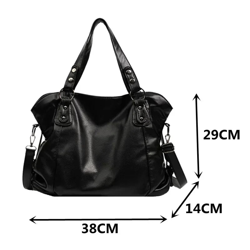 Nina | Damen Strukturierte Schultertasche im Hobo-Stil