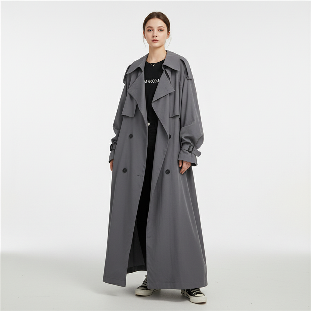 Carla | Damen Trenchcoat im Oversized Schnitt