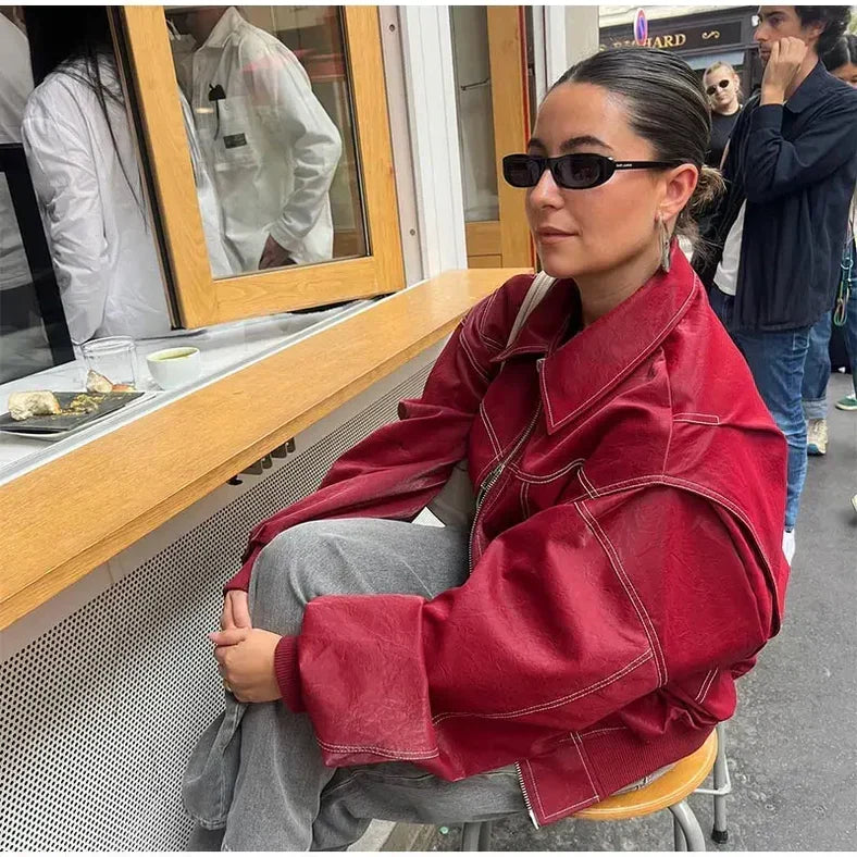 Anna | Damen Trendige Oversized Jacke