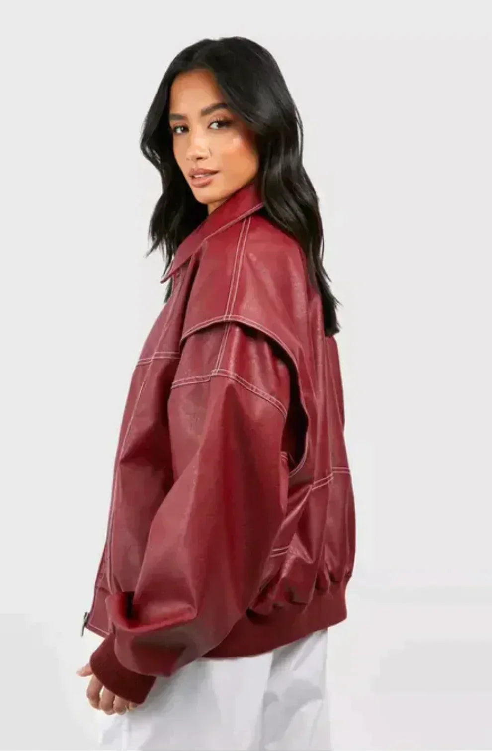 Anna | Damen Trendige Oversized Jacke