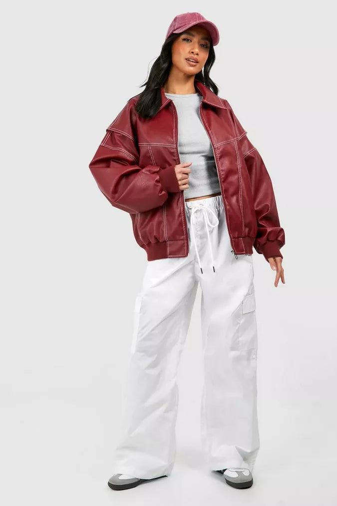 Anna | Damen Trendige Oversized Jacke