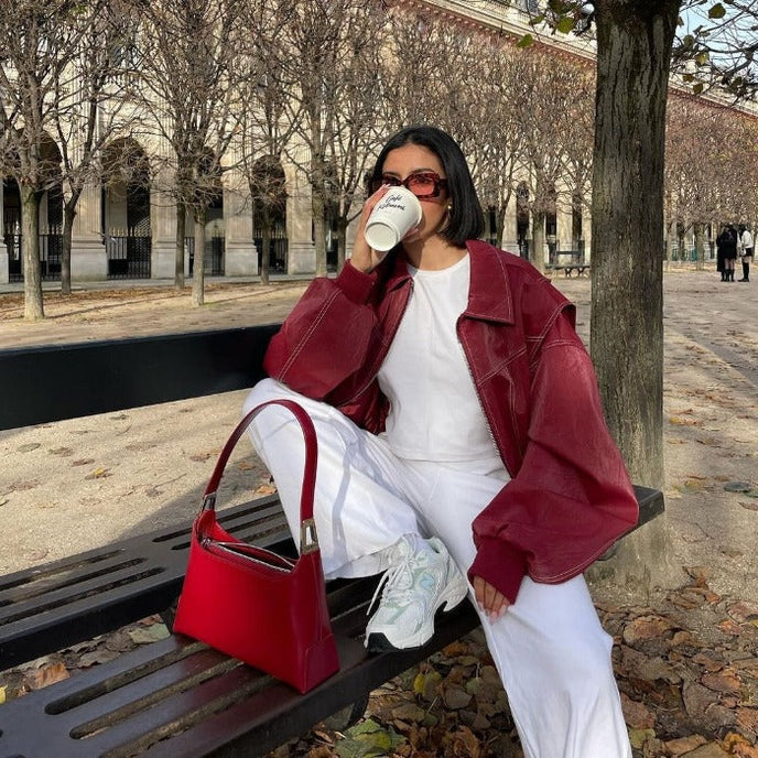 Anna | Damen Trendige Oversized Jacke