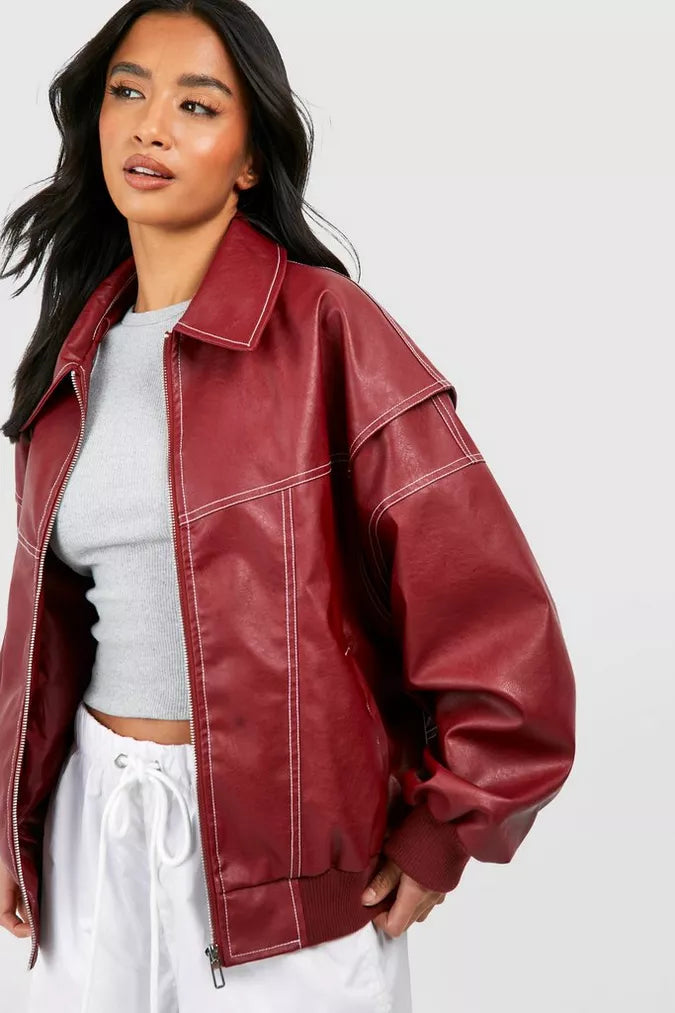 Anna | Damen Trendige Oversized Jacke
