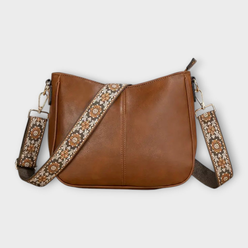 Ella | Damen Vegane Umhängetasche im Boho-Stil mit Statement-Riemen
