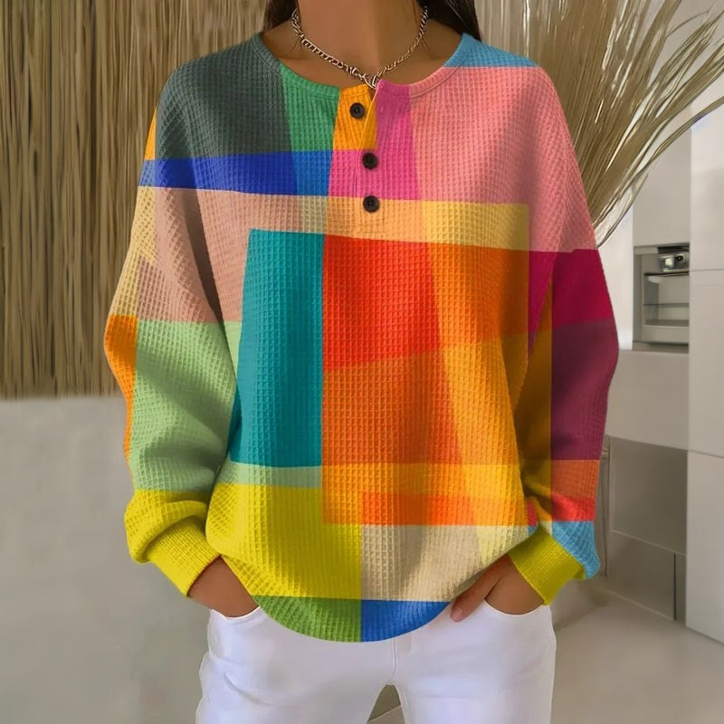 Klara | Damen Vintage Pullover mit Druck