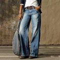 Elisa | Damen Weitbeinige Jeans im Retro-Stil