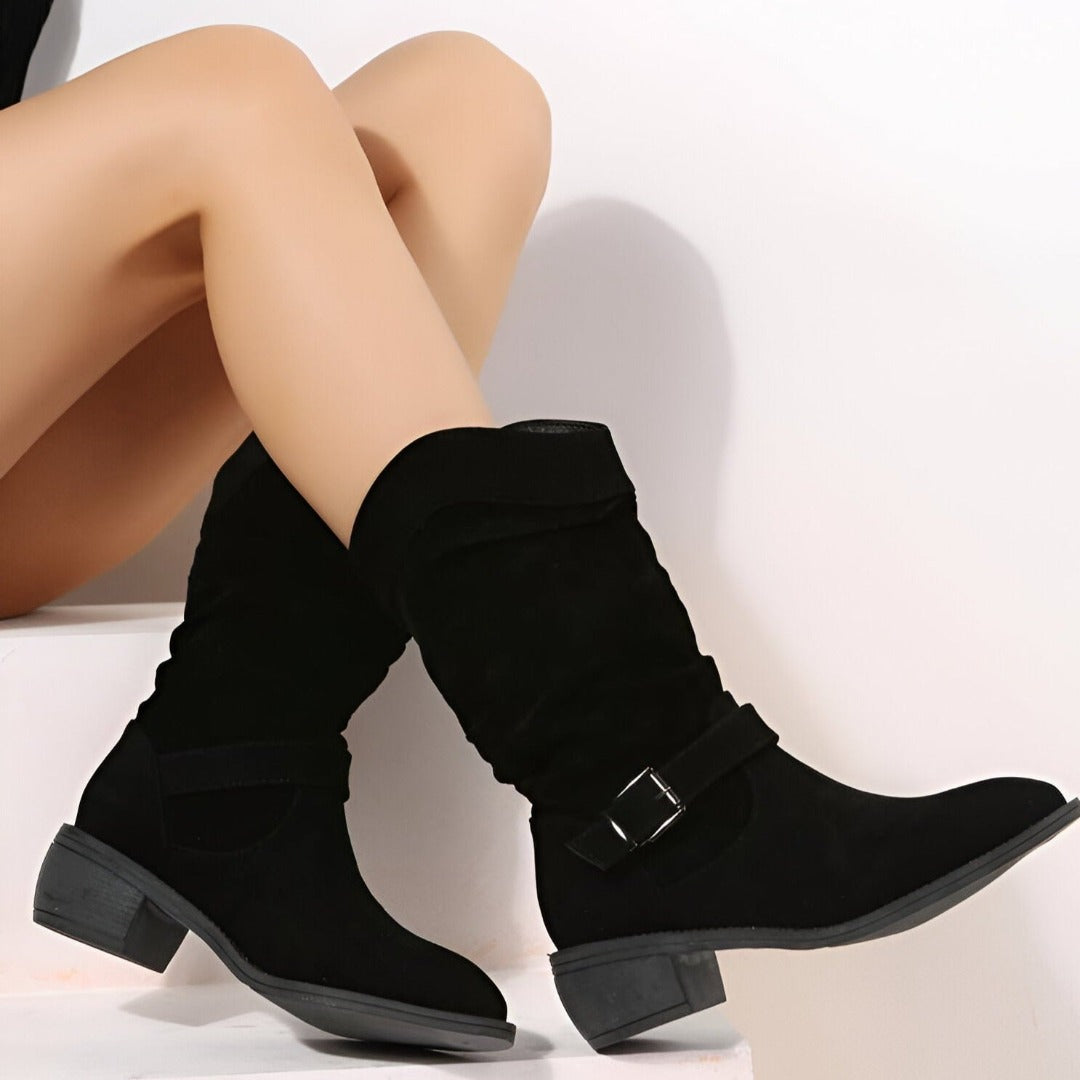 Melina | Damen Wildleder Freizeit Stiefel