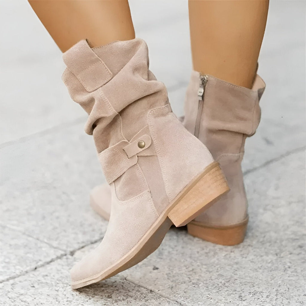 Melina | Damen Wildleder Freizeit Stiefel