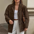 Paula | Damen zeitlose Wildlederjacke für jeden Tag