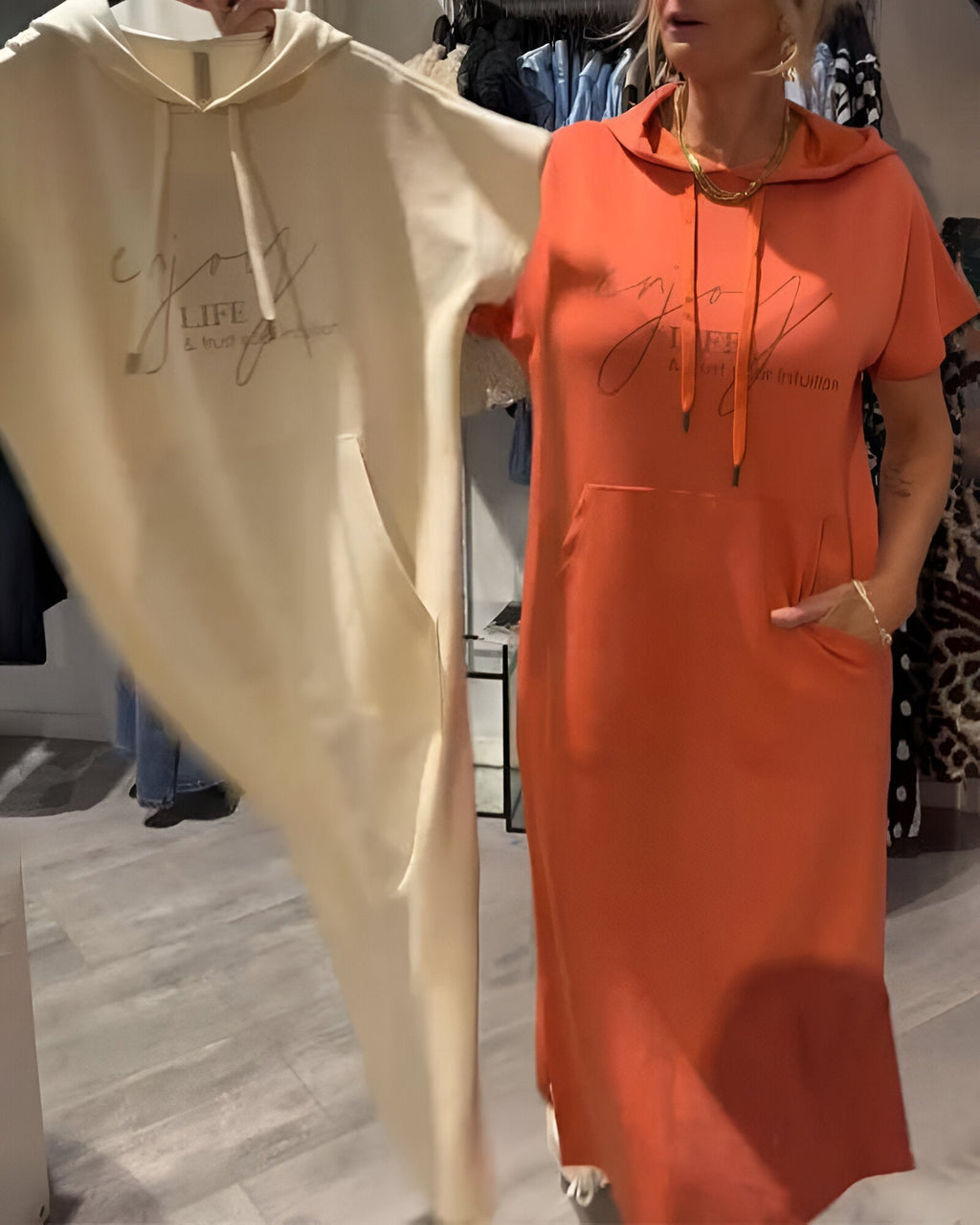 Becky | Lässiges Hoodie-Kleid