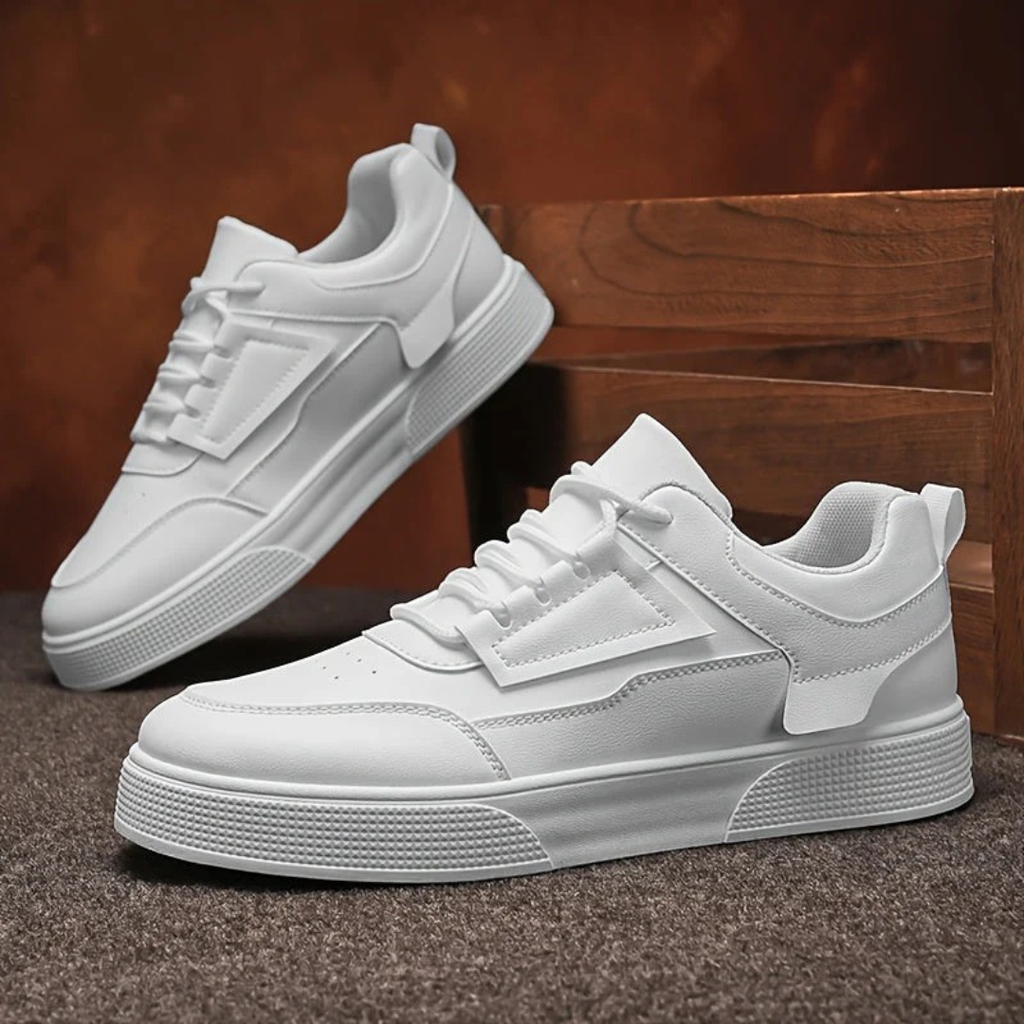 Detlef | Weiße Herren Moderne Sneaker Urban Streetstyle