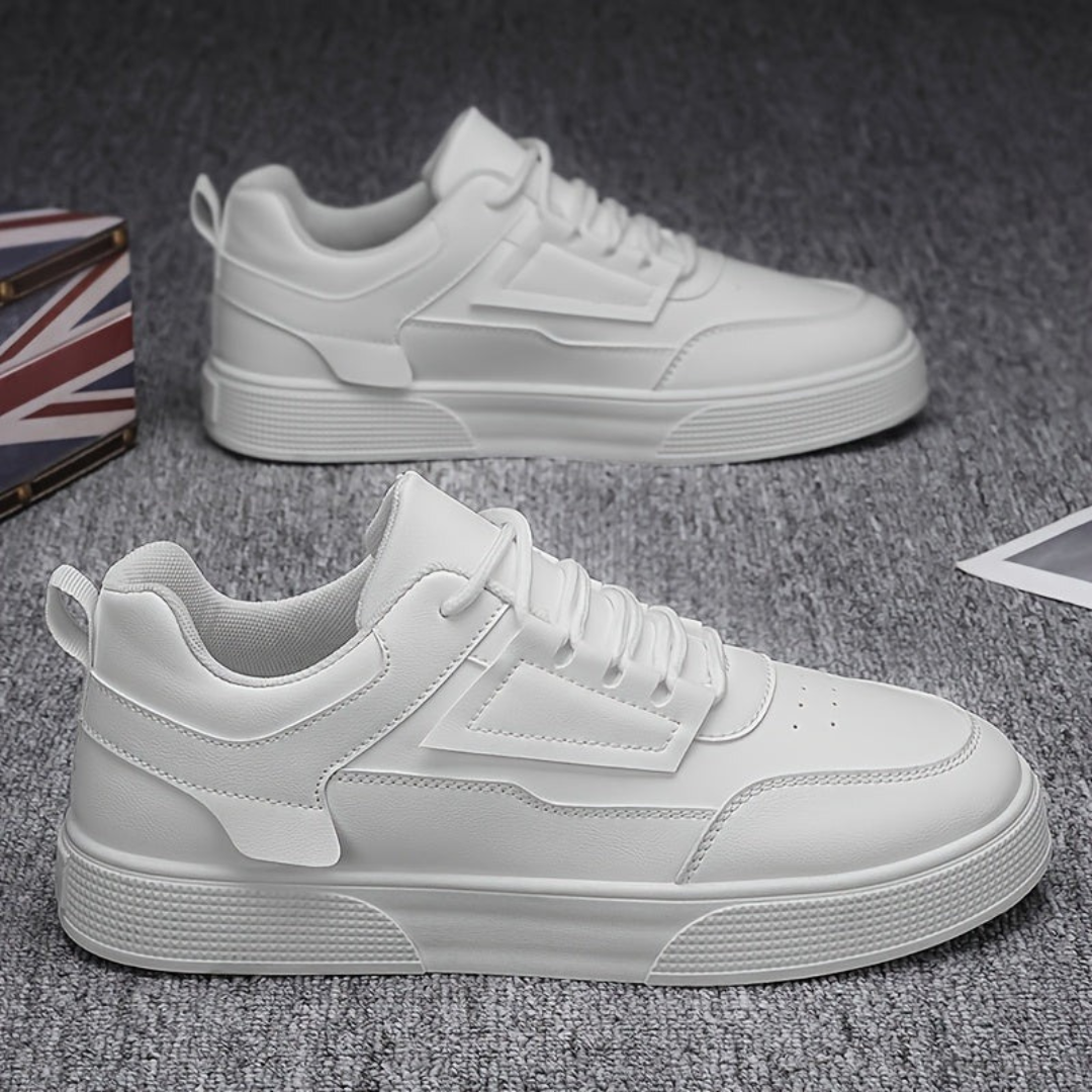 Detlef | Weiße Herren Moderne Sneaker Urban Streetstyle