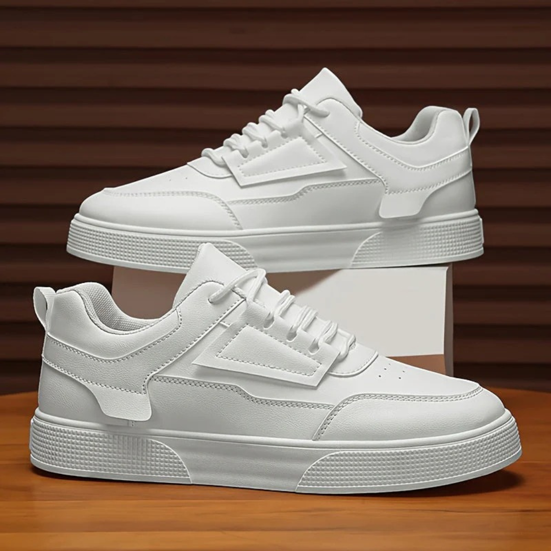Detlef | Weiße Herren Moderne Sneaker Urban Streetstyle