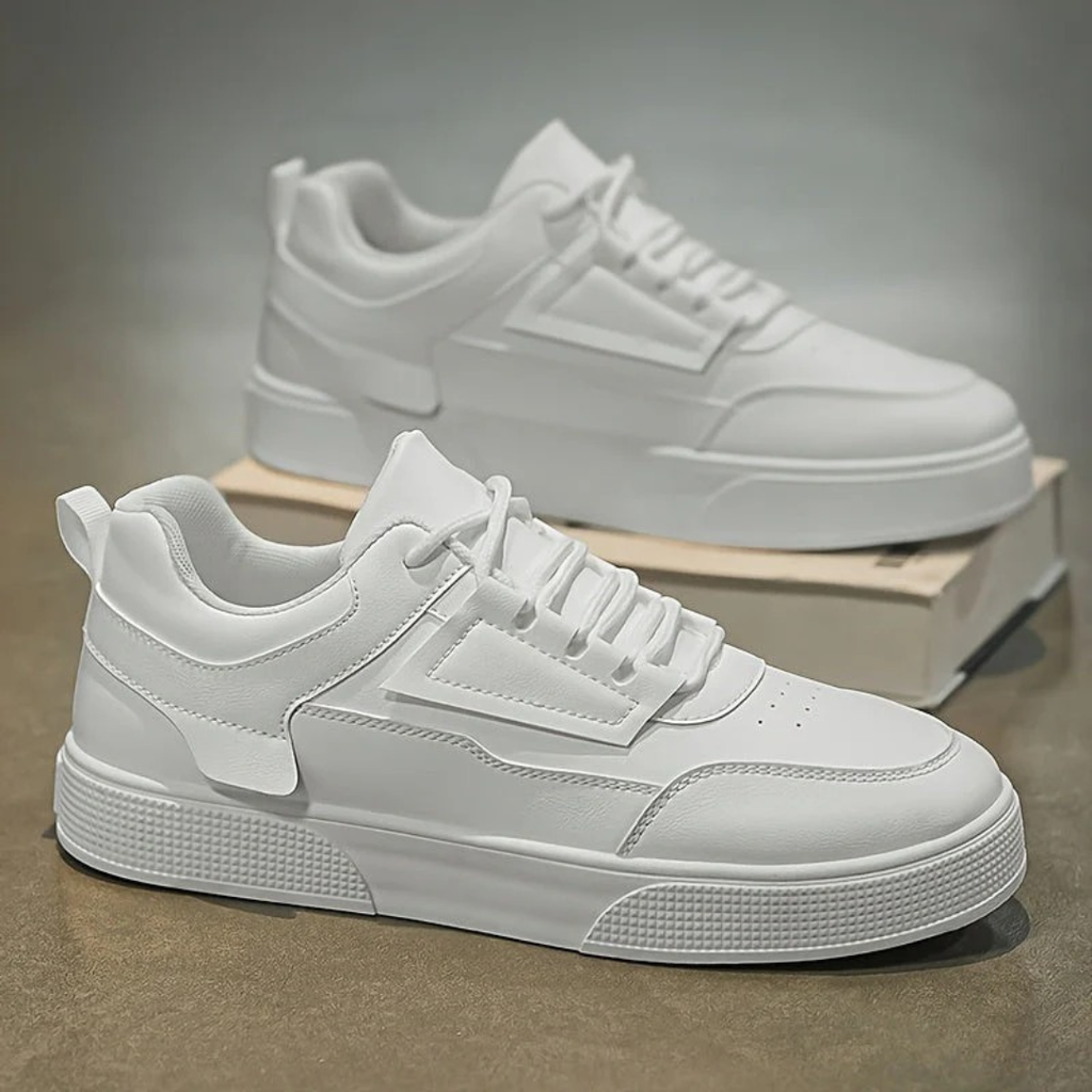 Detlef | Weiße Herren Moderne Sneaker Urban Streetstyle