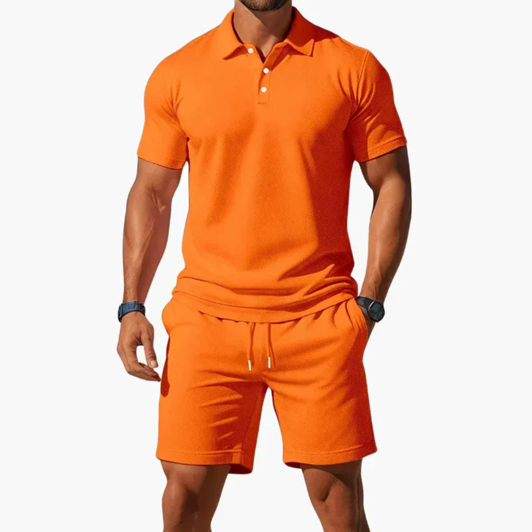 Dirk | Herren Sommer Set Poloshirt Shorts